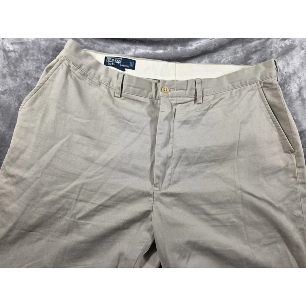 Polo Ralph Lauren 38x34 Prospect Pant Chino Basic‎ Sand Flat Front Khakis